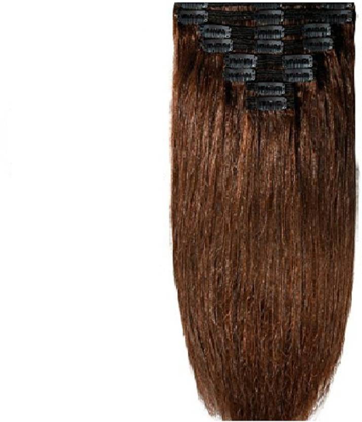 Kabello Real Human Clip On Extensions 7 Pcs 50 Grams 16 Inch