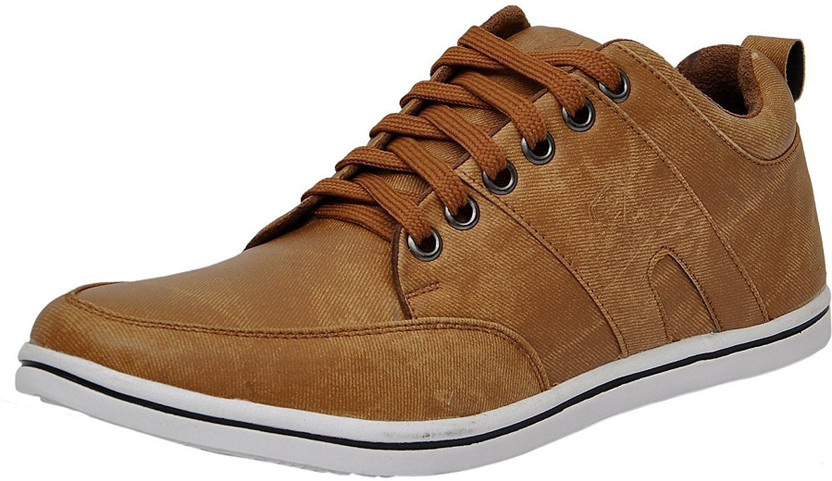 MOONSTER Men's Stylish Leather Sneakers 