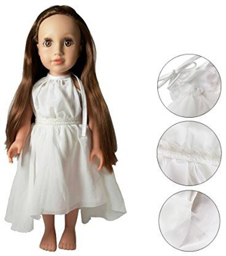 Mumu Play House 18 Inch White Chiffon Princess Bride Doll Wedding