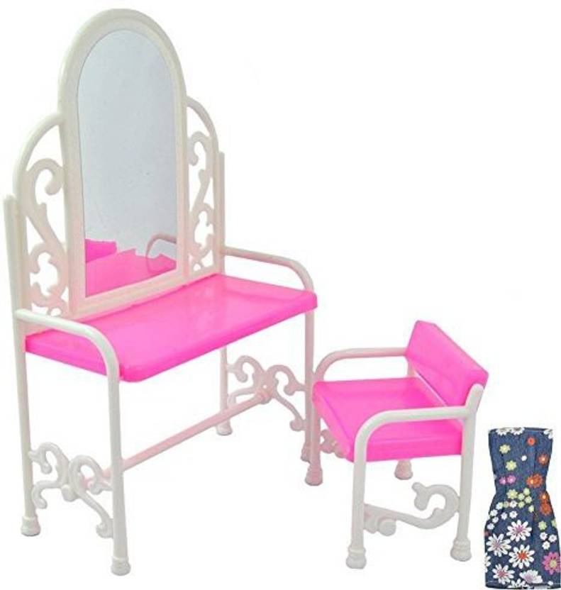 Masingo Fashion Dressing Table And Chair Set For Barbies