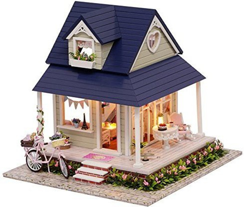 Happy Family Cabin Model Handcraft Miniature Kit With Dust Proof