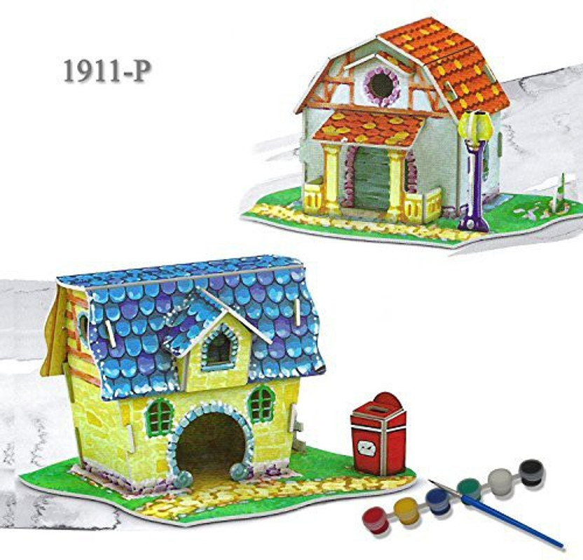 Toys Games Model Assembled Cabin House 3d Puzzle Toy Diy Famous