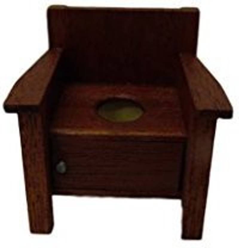 Its Totally Minis Dollhouse Miniature Potty Chair Dollhouse