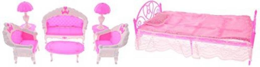 Dovewill Lovely 11pcs Bedroom Furniture Set Sofa Chair Lamp Tea