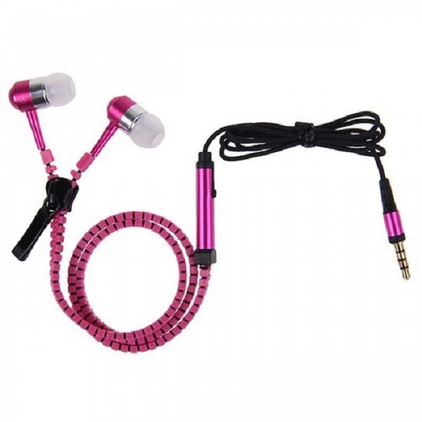 Via Flowers Llp Zipper Earphone In Ear Metal Bass Mp3 Music