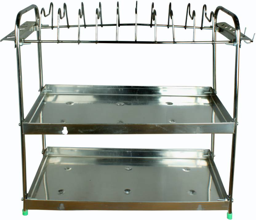 Royal Sapphire Stainless Steel Metro Shelf Kitchen Royal Sapphire Stainless Steel Metro Shelf Kitchen Rack Silver