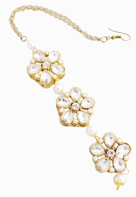 Pretty Ponytails Alloy Maang Tikka Price In India Buy Pretty
