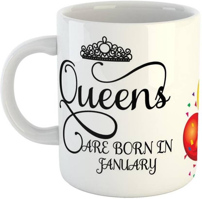 Giftowl Best Birthday Gifts Perfect Girls Born In January Ceramic Giftowl Best Birthday Gifts Perfect Girls Born In January Ceramic Coffee For Friend Girlfriend Boyfriend Glossy Finish With Vibrant Print Mug