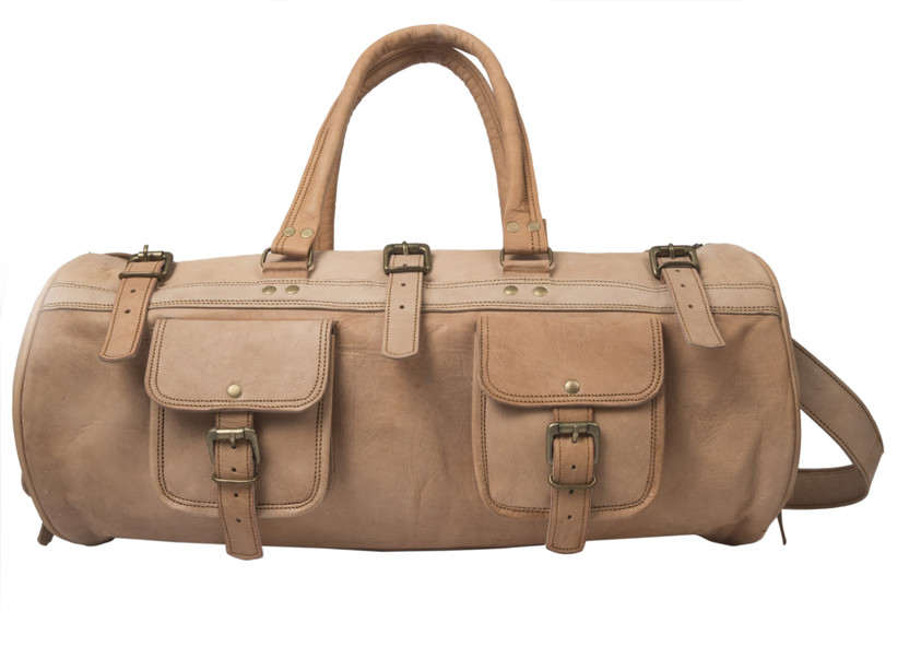 leather duffle bag mens india