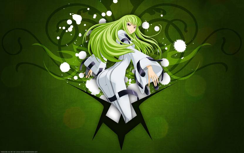 Pl Anime C C Code Geass Green Green Hair Wall Poster 19 13