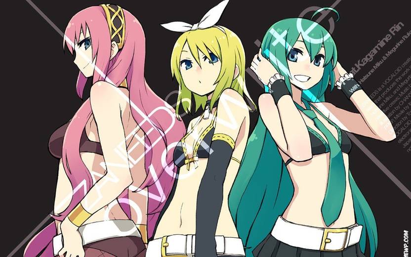 Pl Anime Anime Vocaloid Hatsune Miku Megurine Luka Kagamine