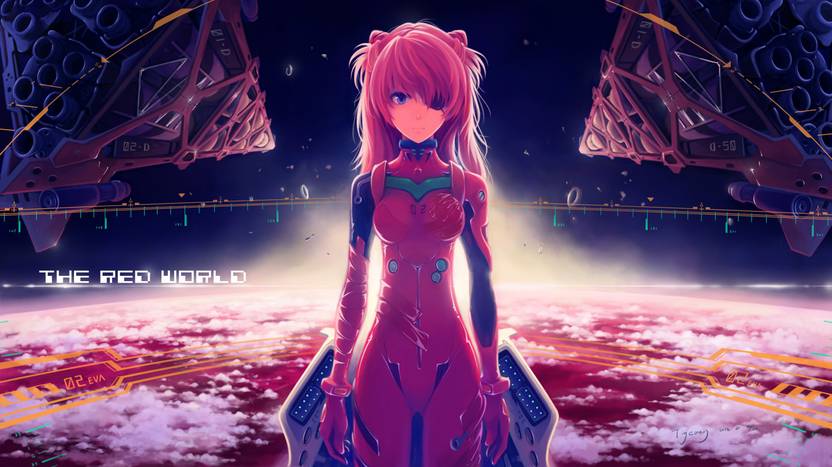 Pl Anime Neon Genesis Evangelion Asuka Langley Soryu Wall