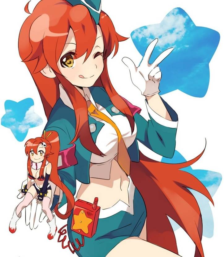 Pl Anime Littner Yoko Redheads White Tengen Toppa Gurren