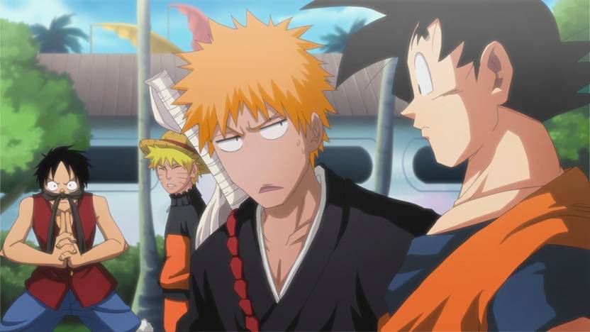 Pl Anime Bleach Crossovers Dragon Ball Z Goku Kurosaki Ichigo Monkey