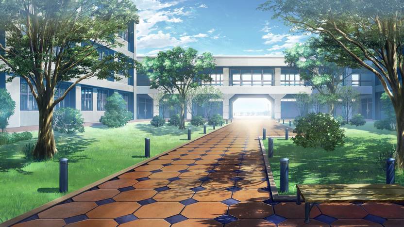 Pl Anime Aschool Tree Grass Sky Wall Poster 1913 Inches Descargar  Lunch On The Grass Pelicula Completa En Espanol 2019 