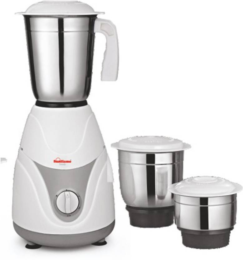 SUNFLAME Mixer Grinder Trendy 500 W Mixer Grinder (3 Jars, White) Price