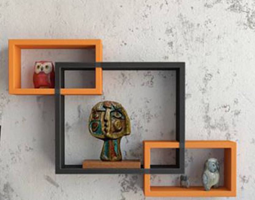 Craftonline Interconnected Wall Decor Wooden Wall Shelf Price In