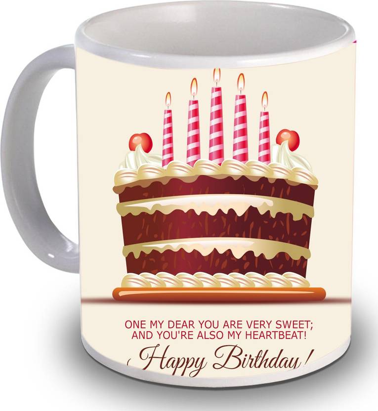 new star light india one my dear happy birthday printed coffee