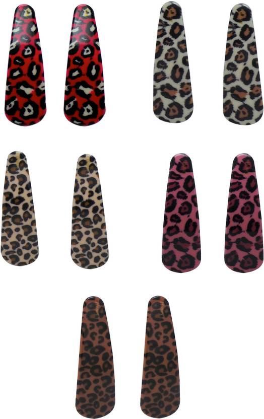 Fashblush Multicolor Leopard Casual Wedding Party Tic Tac Hair