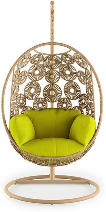 Urban Ladder Kyodo Swing Chair With Stand Colour Green Metal Urban Ladder Kyodo Swing Chair With Stand Colour Green Metal Outdoor Finish Color