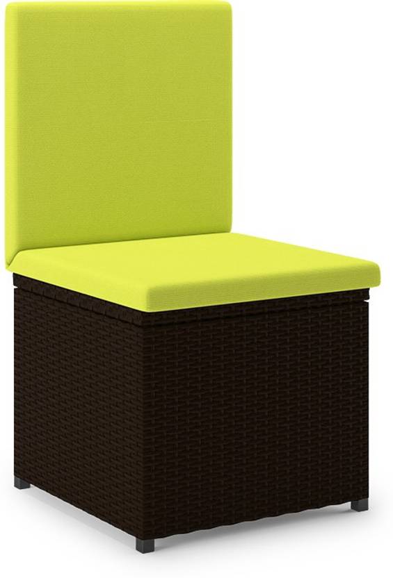Urban Ladder Danum Patio Chair With Storage Colour Green