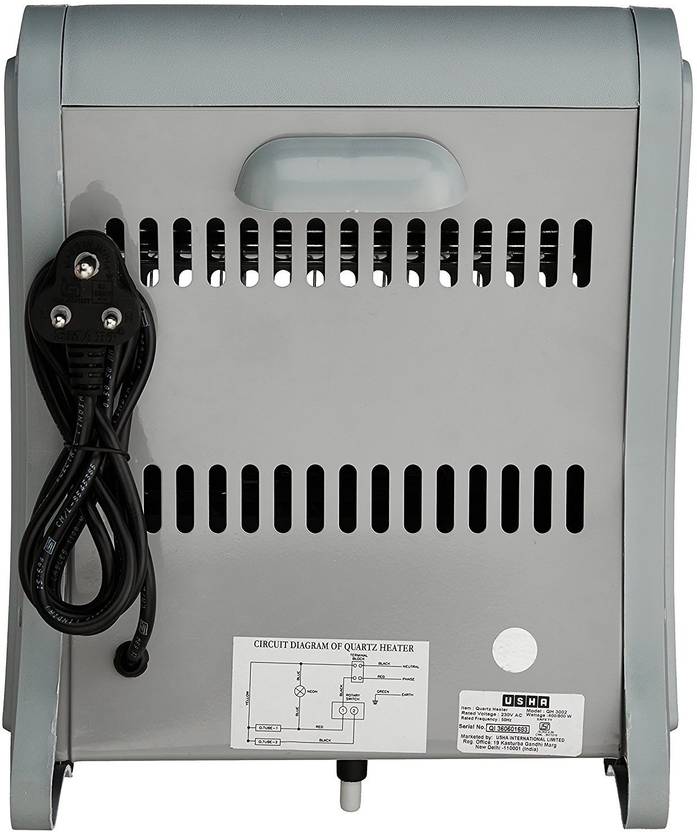 Usha 3002-QH Quartz Room Heater