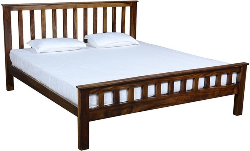 Saffron Art Bali Sheesham Solid Wood Queen Bed In India Saffron Art Bali Sheesham Solid Wood Queen Bed Finish Color Walnut