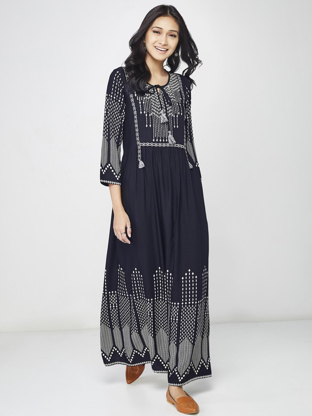 GLOBAL DESI Women Printed Maxi Dress