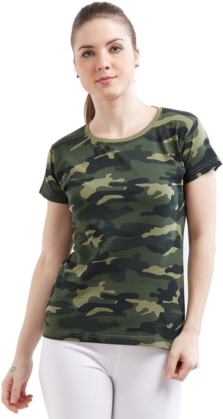 Camouflage t shirt jabong clearance