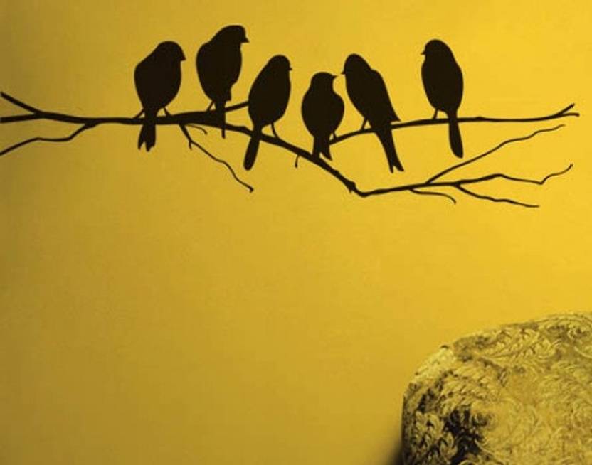Happy Walls Birds On A Branch Silhouette Art In India Happy Walls Birds On A Branch Silhouette Art
