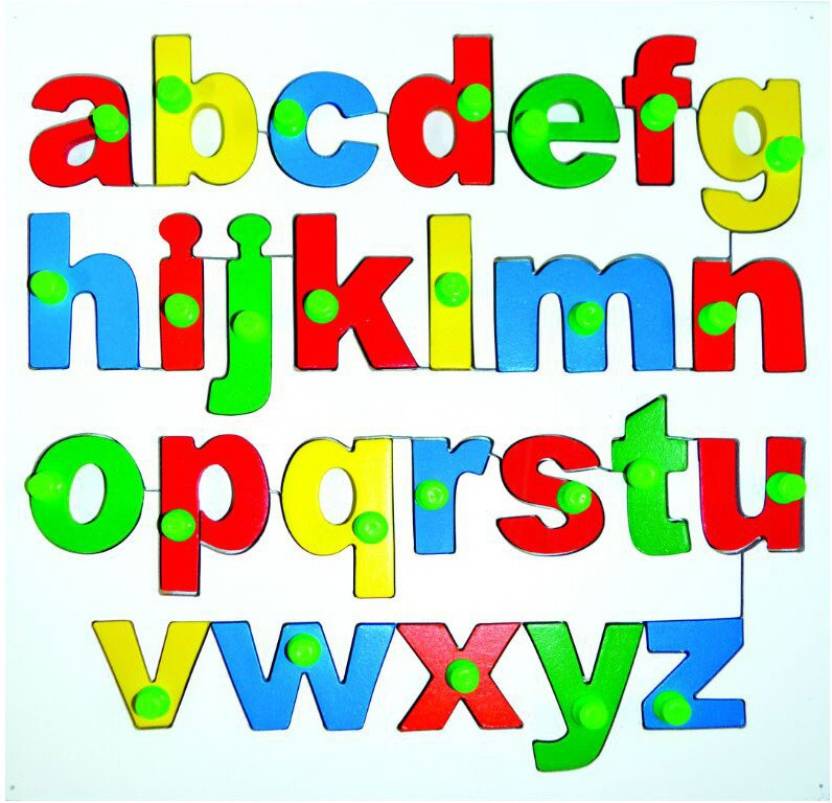 AWALS English Alphabets Tray - Lowercase with Knob - English Alphabets ...