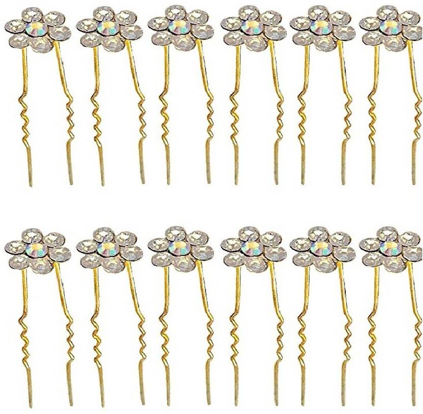 Eucoss Bridal Hair Accessories Fancy Juda Pins For Bun Decoration
