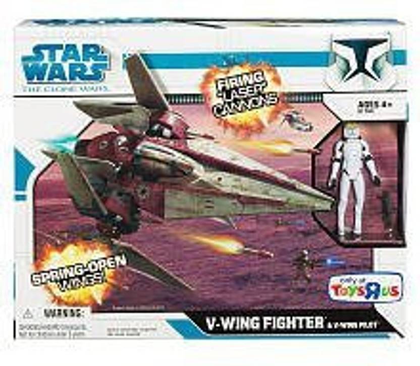 Hasbro Star Wars The Clone Wars VWing Fighter Plane With Action Figure