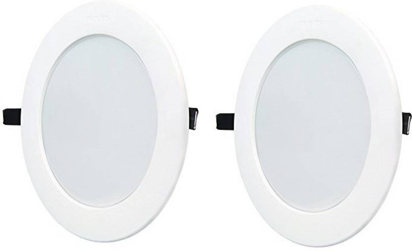 Philips 15w Round White 6500k Led Ceiling Panel Pack Of 02