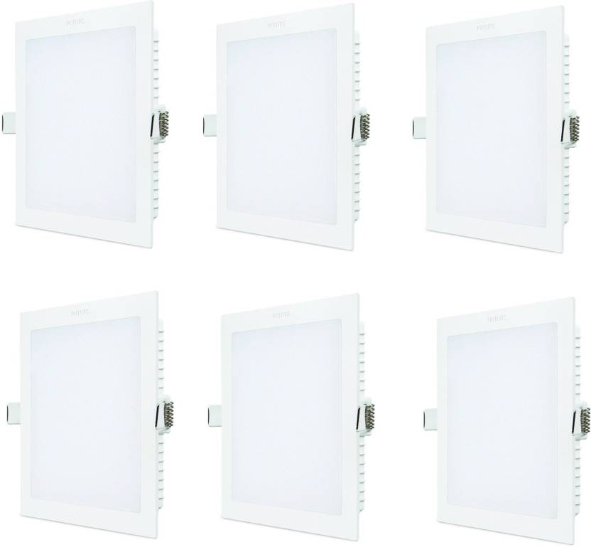 Philips 15w Square Yellow 2700k Led Ceiling Panel Pack Of 06