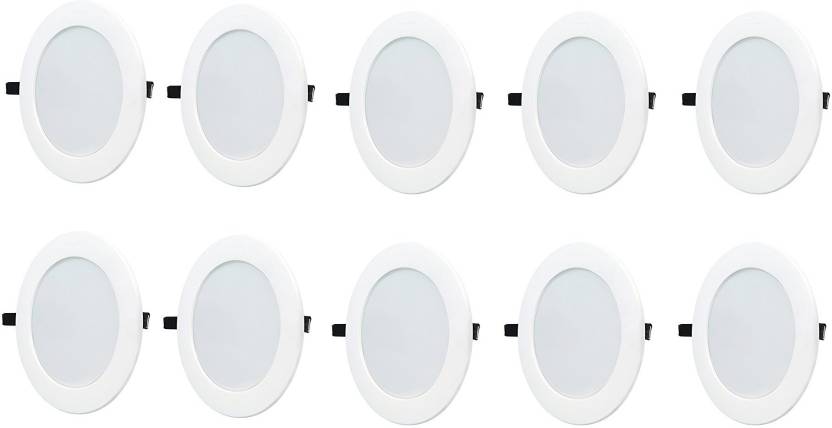 Philips 15w Round White 6500k Led Ceiling Panel Pack Of 10