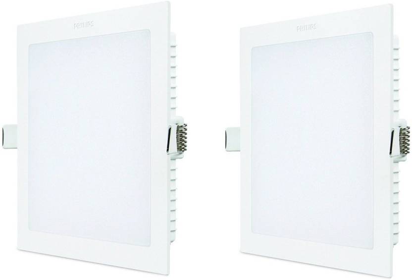 Philips 15w Square Yellow 2700k Led Ceiling Panel Pack Of 02