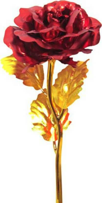 lata 24k red rose flower artificial flower gift set price in india
