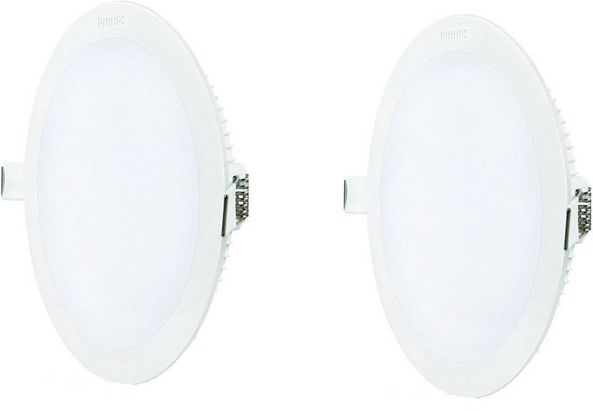Philips 15w Round Yellow 2700k Led Ceiling Panel Pack Of 02
