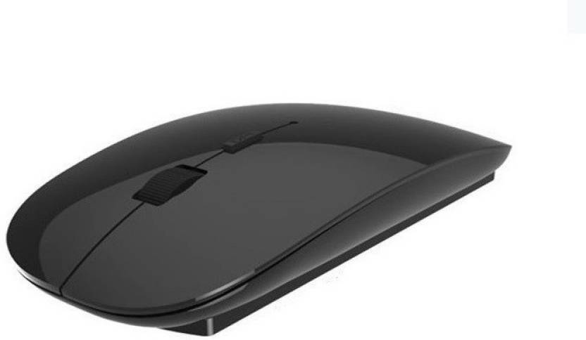 Maxim Slim 2.4 GHz Optical Wireless Mouse Mice with USB Receiver for Macbook Computer PC Laptop Wireless Optical Mouse (USB, Black)