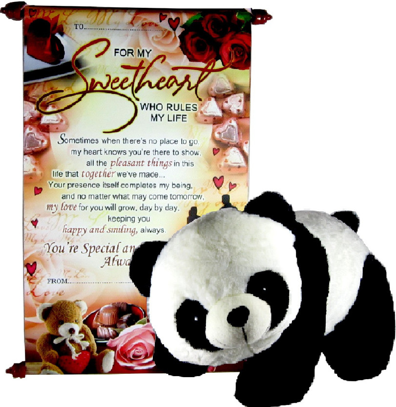 personalised panda teddy bear
