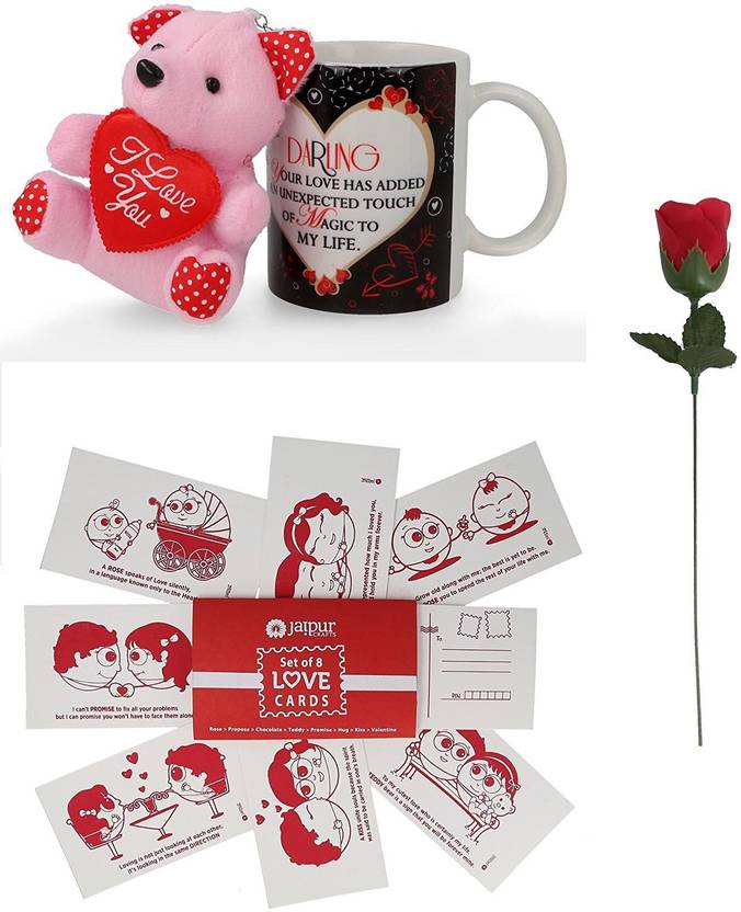 Jaipurcrafts Unique Love Quotes Coffee Mug One Teddy Beer One
