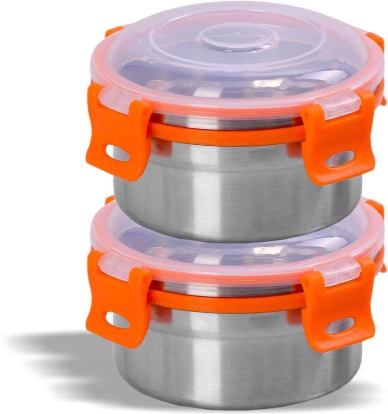 Sumeet Stainless Steel Airtight & Leak Proof Containers Set, Size 600ML