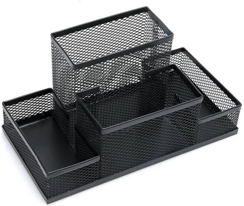 Flipkart Com Dragon 4 Compartments Metal Mesh Desk Organizer