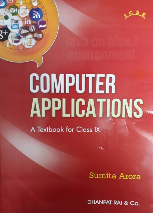 icse computer applications a textbook for class ix buy icse