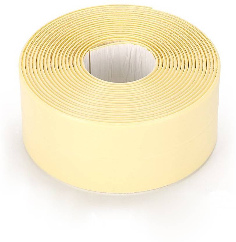 Syga Self Adhesive Waterproof Tape Sink Tub Wall Caulk Strip Kitchen Bathroom Toilet Sealant Trim Cream Adhesive