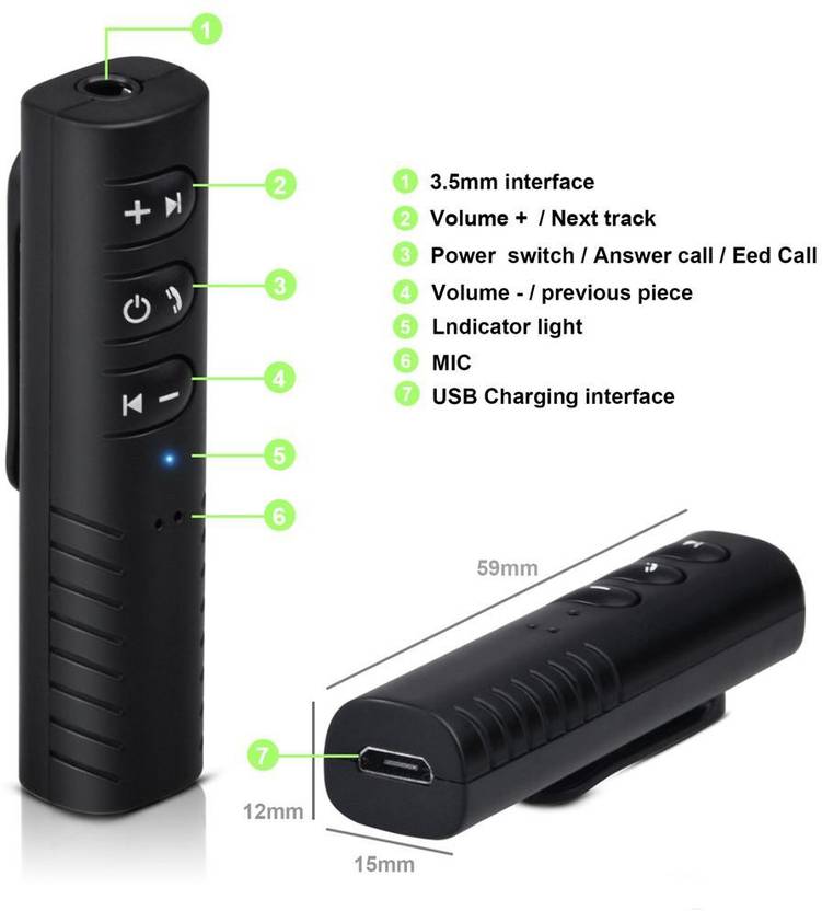 Trost v4.1 Car Bluetooth Device with Audio Receiver, 3.5mm Connector