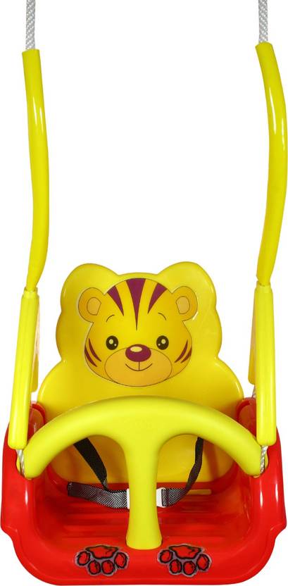 Dealbindaas Baby Swing With Multiple Age Settings 1 5 Years Change Design To Age Safety Handle Lock Belt Red Colour