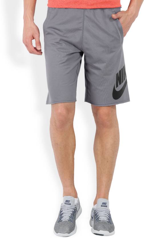 NIKE Solid Men Grey Sports Shorts - Buy LIGHT CARBON/BLACK NIKE Solid Men  Grey Sports Shorts Online at Best Prices in India 