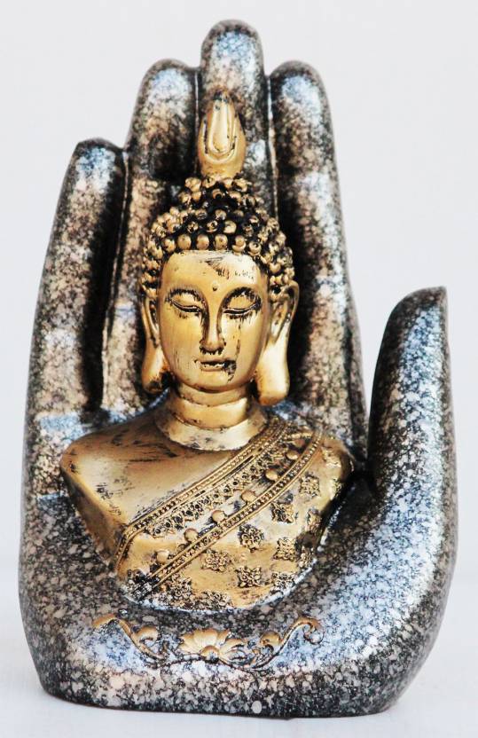 Ajmera Sales Blessing Palm Budhha Statue Decorative Showpiece - 18 cm ...